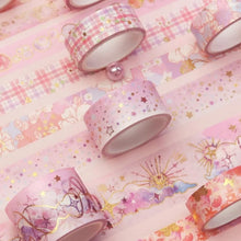 Load image into Gallery viewer, Mystic Gold Foil Washi Tape Set – Wide Craft Edition