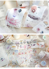 Load image into Gallery viewer, Vintage Style Beautiful Nature Gilded Washi Tapes