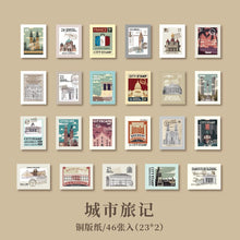 Load image into Gallery viewer, Old Post Office Series Decorative Stickers ( 6 Designs)