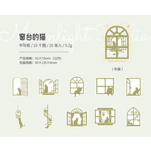Load image into Gallery viewer, Kawaii Curious Cat Decorative Stickers (6 colors)