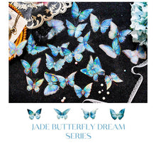 Load image into Gallery viewer, Crystal Series Butterfly Laser Decorative Stickers