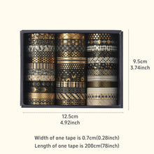 Load image into Gallery viewer, Midnight Gothic Washi Tape Collection – Vintage Edition