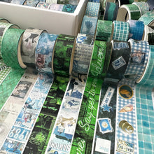 Load image into Gallery viewer, Bluegreen Whimsy Washi Set (35 rolls)