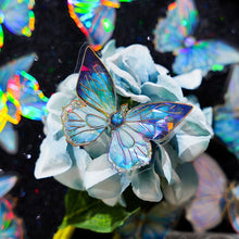 Load image into Gallery viewer, Crystal Series Butterfly Laser Decorative Stickers