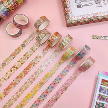 Load image into Gallery viewer, Marigold Medley Floral Washi Tape Set
