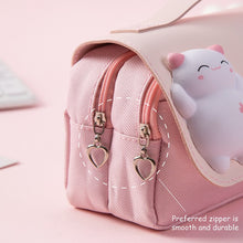 Load image into Gallery viewer, Sweet Kitty Large Pink Pencil Case