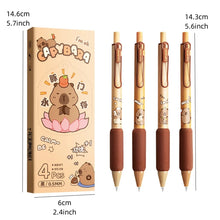 Load image into Gallery viewer, Capybara Gel Pens Set (4pcs)