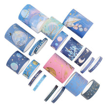 Load image into Gallery viewer, Galaxy Series Gold Foiled Universe Washi Tape Set (20 Rolls)