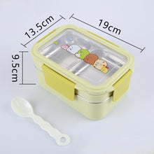 Load image into Gallery viewer, San-X Character Stainless Steel Double-layer Lunch Box (3 Colors)