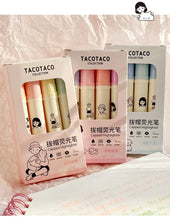 Load image into Gallery viewer, Tacotaco Color Highlighter Sets (4pcs a set)