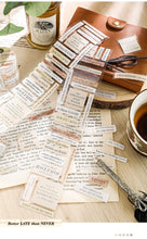 Load image into Gallery viewer, Vintage Style Literary English Poetry Washi Tape