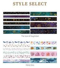Load image into Gallery viewer, The Floating Series Gold Foiled Washi Tape Sets (10 pcs a set)