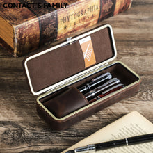 Load image into Gallery viewer, Heritage Trio Genuine Leather Pen Case – Handmade Edition