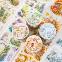 Load image into Gallery viewer, Vintage Four Seasons Scenery Masking Washi Tapes