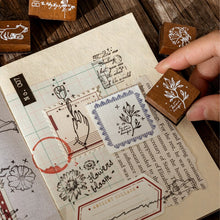 Load image into Gallery viewer, Vintage Style Nature Rubber Stamps Sets (6pcs)
