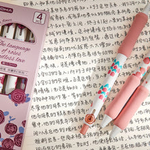 Load image into Gallery viewer, Floral Bloom Gel Pens - (4 pcs a set)