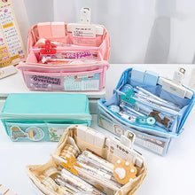 Load image into Gallery viewer, Multi-Pocket Prism Large Capacity Pencil Case