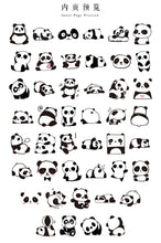 Load image into Gallery viewer, Rolling Panda Kawaii Stickers