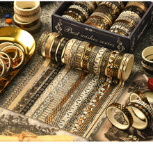 Load image into Gallery viewer, Midnight Gothic Washi Tape Collection – Vintage Edition