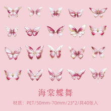 Load image into Gallery viewer, Crystal Series Butterfly Laser Decorative Stickers