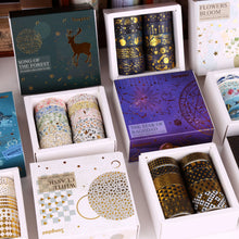 Load image into Gallery viewer, The Floating Series Gold Foiled Washi Tape Sets (10 pcs a set)