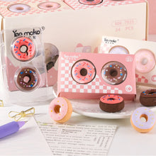 Load image into Gallery viewer, Cute Mini Doughnut Erasers Set (4pcs)