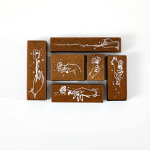 Load image into Gallery viewer, Vintage Style Nature Rubber Stamps Sets (6pcs)