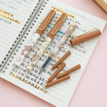 Load image into Gallery viewer, Kawaii Cocoa Bear Cartoon Fountain Pen Set
