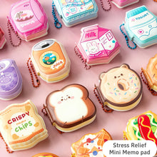 Load image into Gallery viewer, Kawaii Sip & Snack Memo Pad Set – Dessert Café Edition