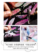 Load image into Gallery viewer, Dream Feather Gold Foiled Stickers