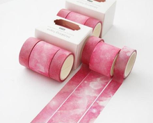 Load image into Gallery viewer, Pink Galaxy Washi Tape Set - Original Kawaii Pen
