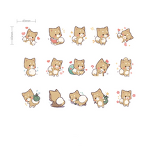 Load image into Gallery viewer, Cheery Puppy Paper Stickers - Original Kawaii Pen