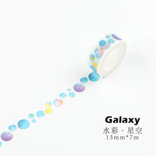 Load image into Gallery viewer, Watercolor Colorful Washi Tapes (8 Designs)