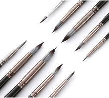 Load image into Gallery viewer, Watercolor Nylon Hair Round Brush Pen Sets (10 pcs)
