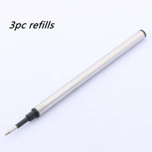 Load image into Gallery viewer, Luxury Rose Gold Metal & Frosted Blue Rollerball Pen