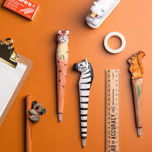 Load image into Gallery viewer, Handmade Wooden Animal Design Gel Pens