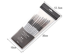Load image into Gallery viewer, Watercolor Nylon Hair Round Brush Pen Sets (10 pcs)