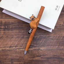 Load image into Gallery viewer, Handmade Wooden Animal Design Gel Pens