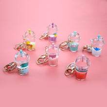 Load image into Gallery viewer, Charming Acrylic Drink Bottle Key Chains (7 colors)