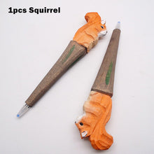 Load image into Gallery viewer, Handmade Wooden Animal Design Gel Pens