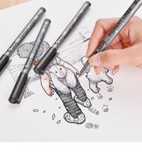 Load image into Gallery viewer, STA Pigment Fineliner Marker Set (6 pcs)