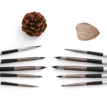 Load image into Gallery viewer, Watercolor Nylon Hair Round Brush Pen Sets (10 pcs)