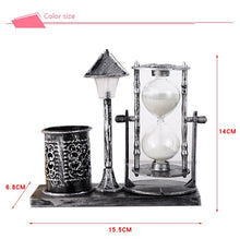 Load image into Gallery viewer, Vintage Style Hourglass Lamp & Pen Holder