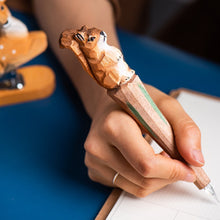 Load image into Gallery viewer, Handmade Wooden Animal Design Gel Pens