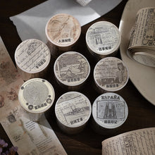 Load image into Gallery viewer, Vintage Style Retro Chronicle Masking Tapes (8 Designs)