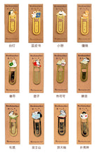 Load image into Gallery viewer, Pottering Cat Gold Pelated Bookmarks (12 Designs)