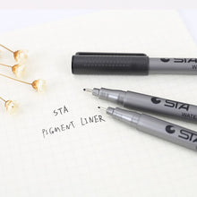Load image into Gallery viewer, STA Pigment Fineliner Marker Set (6 pcs)