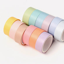 Load image into Gallery viewer, Stunning Macaron Color Washi Tape Sets