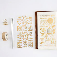 Load image into Gallery viewer, Twinkle Sticker Series Vintage Style Golden Stickers