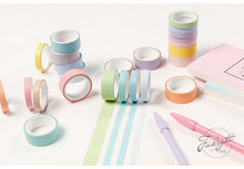 Load image into Gallery viewer, Stunning Macaron Color Washi Tape Sets